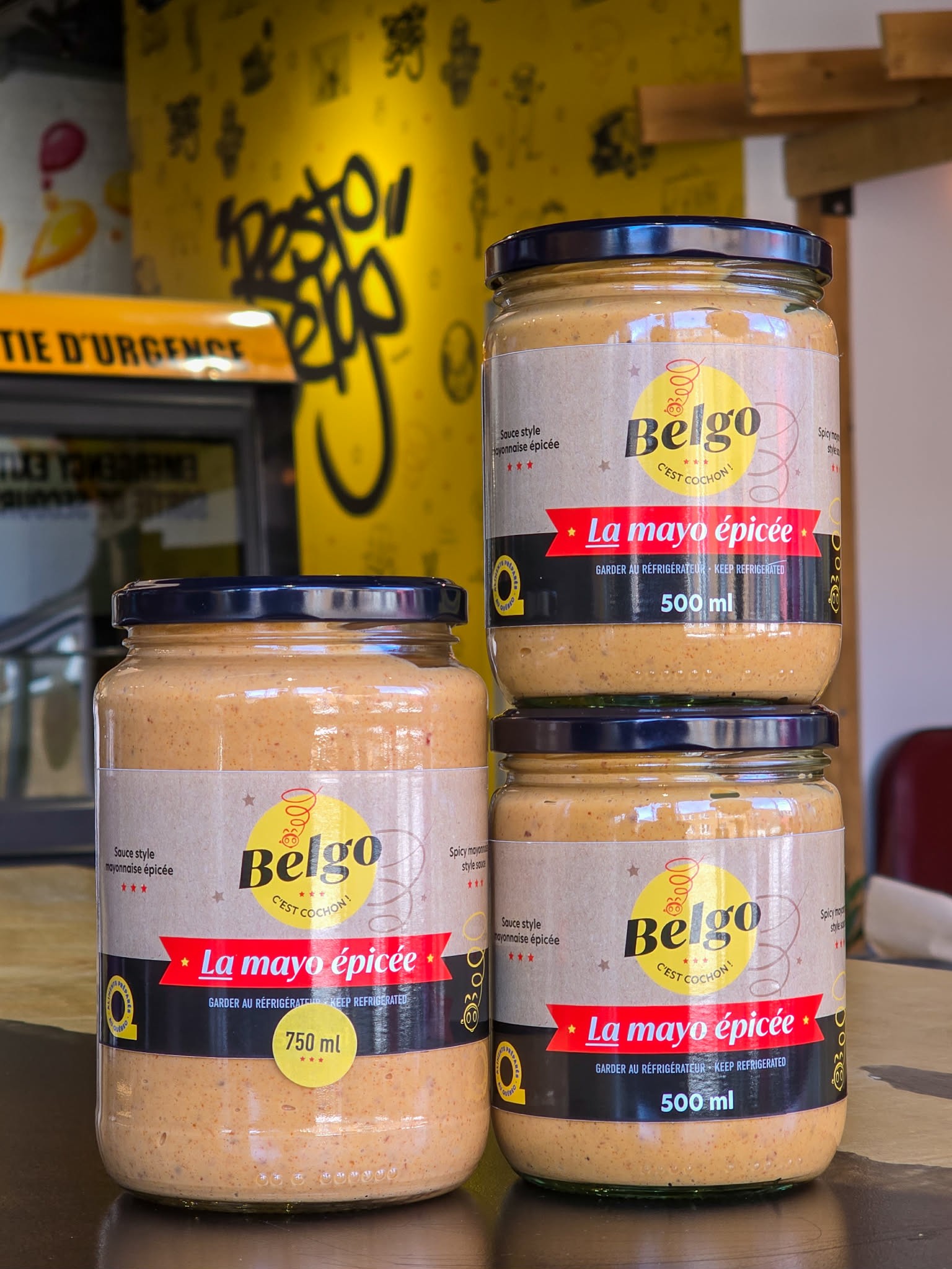 La mayo épicée Belgo 750 ml